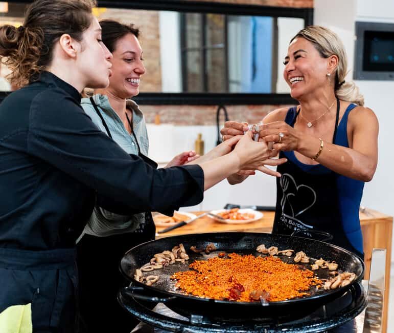 Barcelona Paella Class, Boqueria Tour, Mother-Daughter Chefs - Exploring the Full Experience