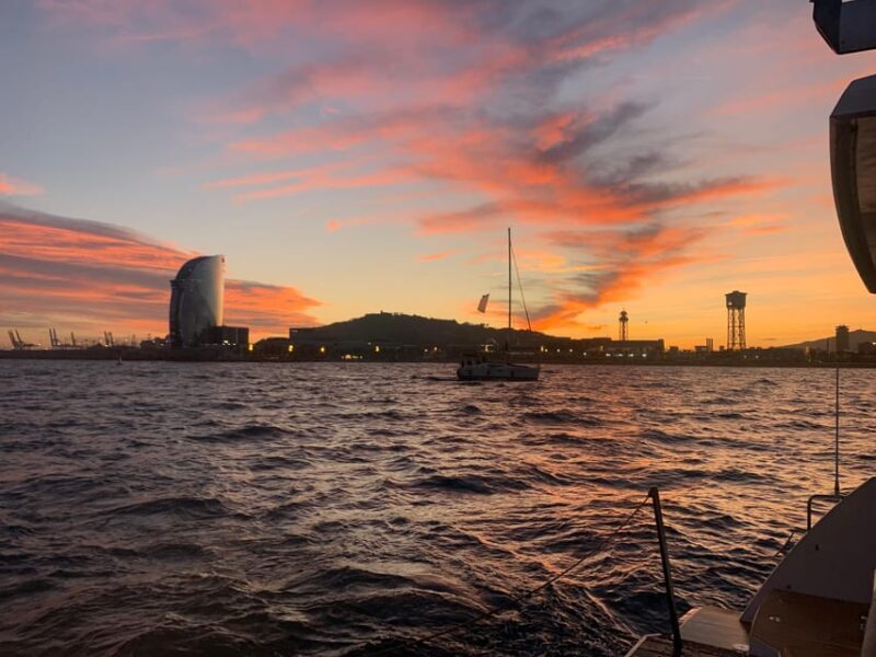 Barcelona: Shared cruise on a catamaran Drink+Local Tapa - The Sum Up