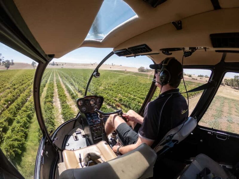 Barossa Valley: Private Helicopter Flight & Winery - First Impressions: A Flight Above the Vineyards