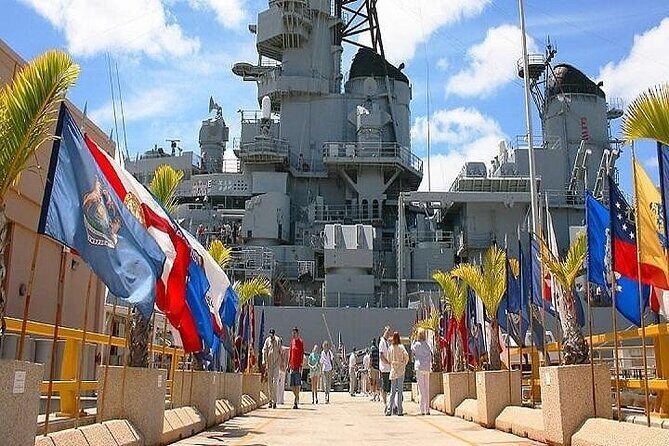 Battleships of WWII at Pearl Harbor from Waikiki - Starting Point: Pearl Harbor Visitor Center