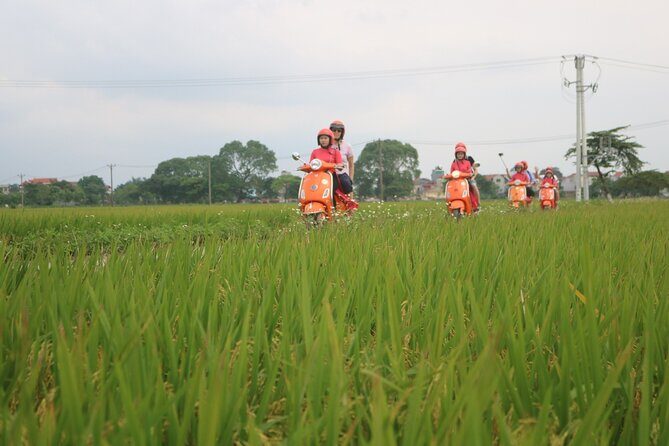Beautiful Female Riders Vespa Red River Countryside Tour 5 Hours - An Insider Look at the Red River Countryside Vespa Tour