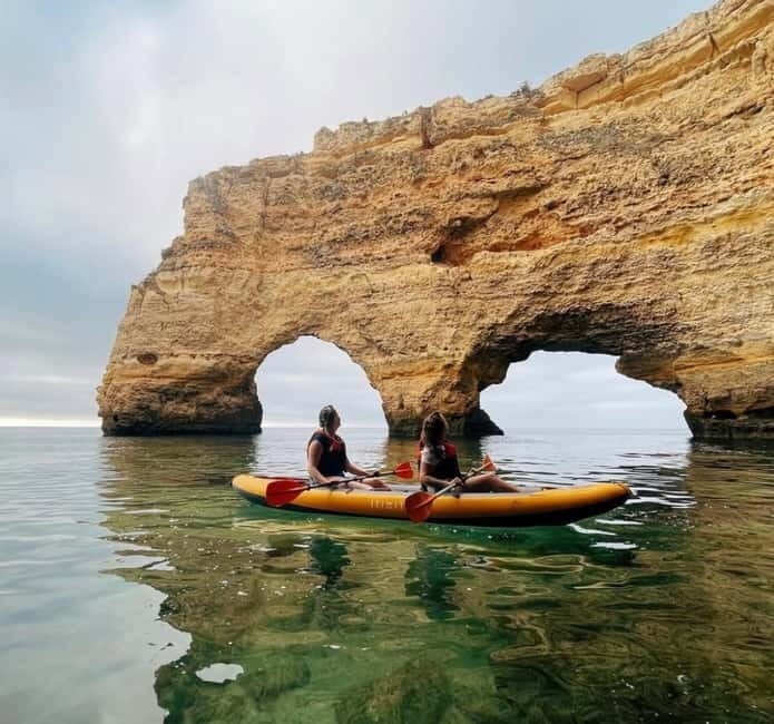 Benagil: Guided Kayak Tour inside caves and Praia da Marinha - Key Points