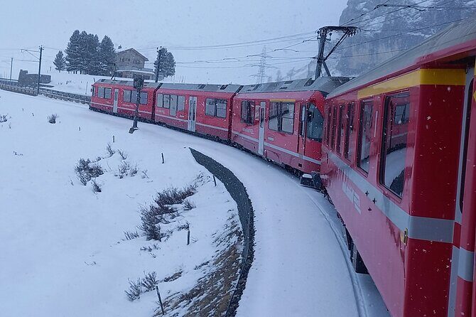 Bernina Red Train, Swiss Alps & St Moritz From Milan - Return Journey and Final Stops