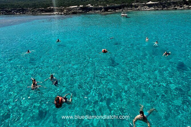 Blue Lagoon trip with slide & music departing from Latchi harbour - Key Points