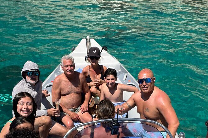 Boat excursion from Marina Piccola Cagliari with aperitif - Key Points