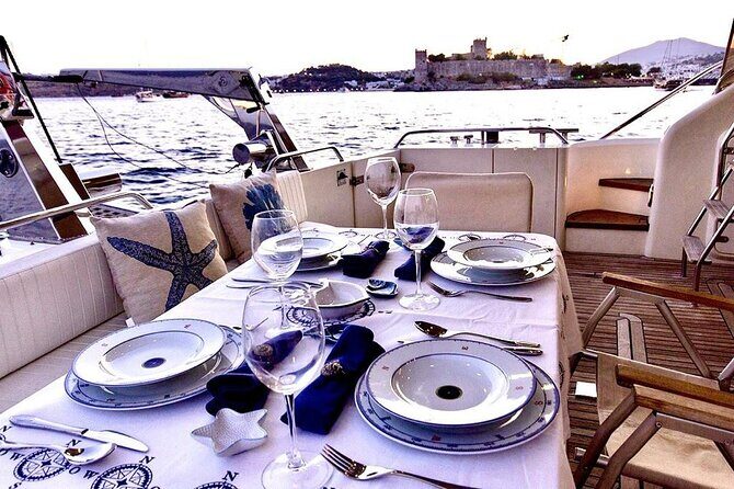 Bodrum Private Motor-Yacht Sunset Tour With Dinner For 3 Hour - The Sum Up
