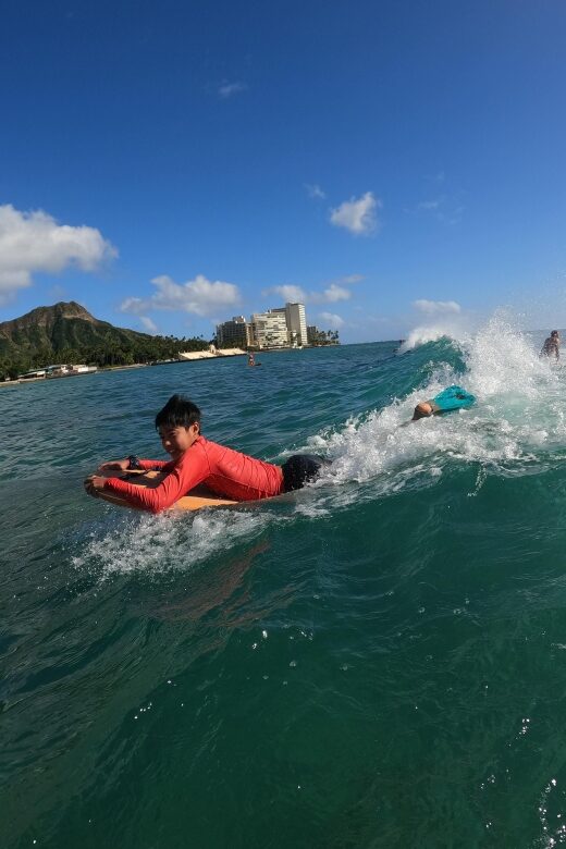 Bodyboard lesson in Waikiki, Two Students to One Instructor - A Closer Look at the Waikiki Bodyboard Lesson