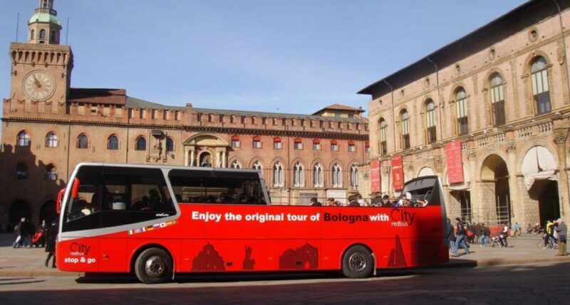 Bologna: Red Bus City Tour and Local Food Tasting - Transportation, Timing, and Group Experience
