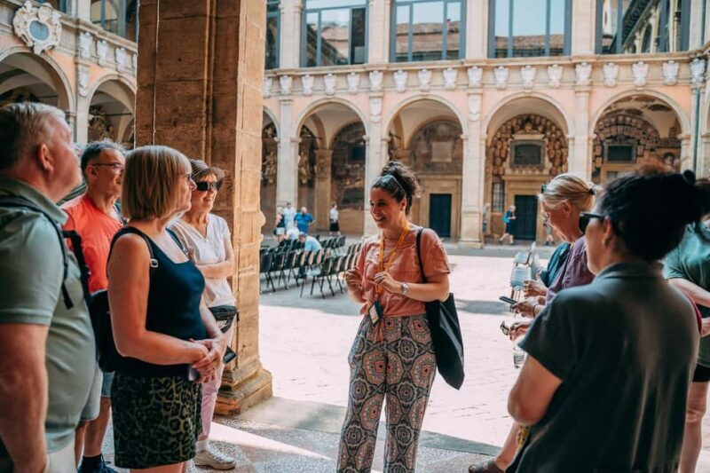 Bologna Walking tour with Tower Sky View and Archiginnasio - FAQs