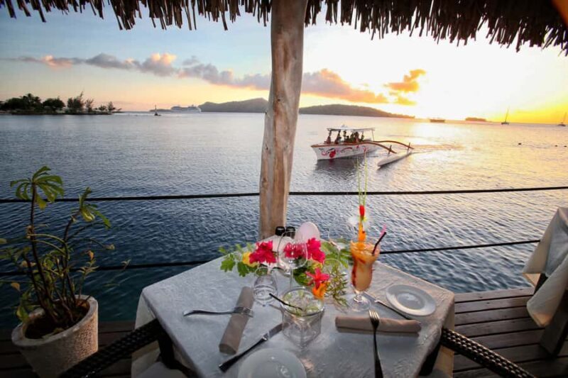 Bora Bora: Combo Sunset Cruise & Romantic Dinner at St James - Key Points