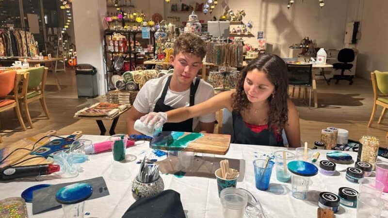 Brisbane: Resin Art Classes - Cheeseboards & Coasters - The Breakdown of the Experience