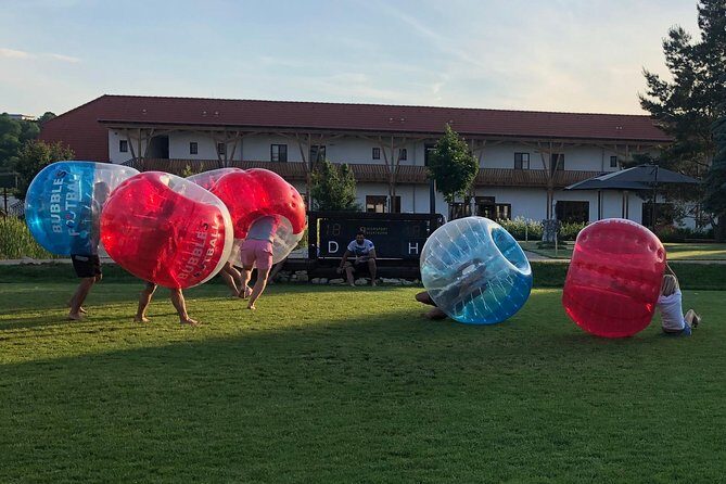 Bubble football in Litomice - The Setting and Meeting Point
