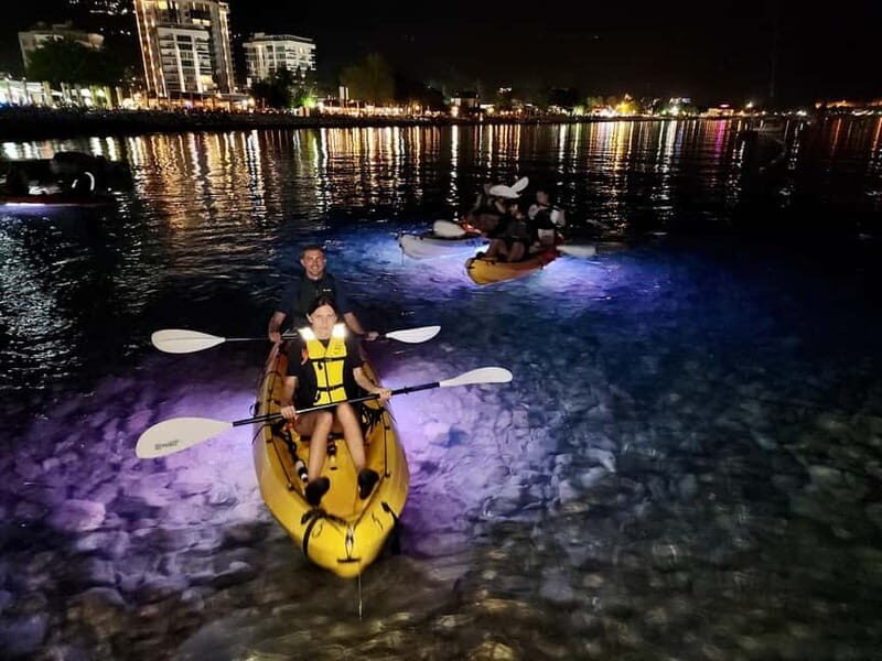 Budva: 2-Hour «Night Lights» Kayak Tour - Key Points