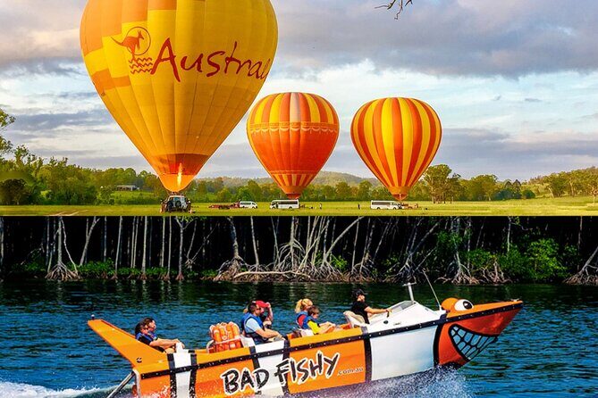 Cairns Hot Air Balloon Flight + Bad Fishy Jet Boating Cairns - Key Points
