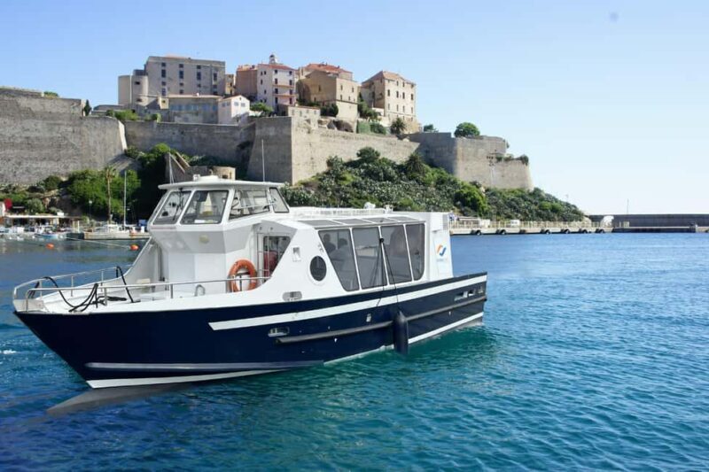 Calvi: Guided boat tour for 48 people to Scandola and Girolata - Key Points