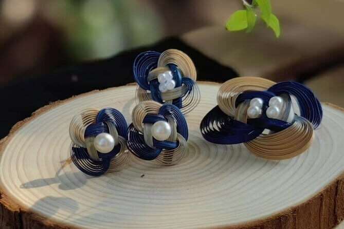 Camellia Jewelry: Bamboo Weaving for Brooch, Earring & Ring - Key Points