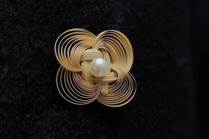 Camellia Jewelry: Bamboo Weaving for Brooch, Earring & Ring - Who Will Love This?