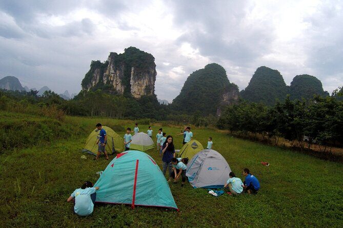Camping (The front gate of Yangshuo Park) China - An Overview of the Experience