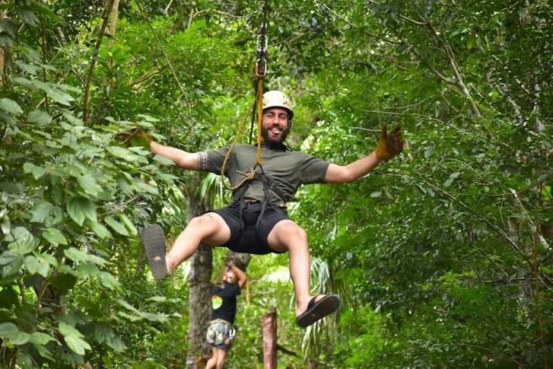Cancun: ATV, Ziplines, and Cenote Adventure - Ziplining: Flying Through the Treetops