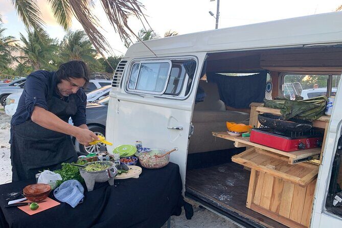 Cancun Beach Seafood Barbecue Class in a Kombi - An In-Depth Look at the Cancun Seafood BBQ Class