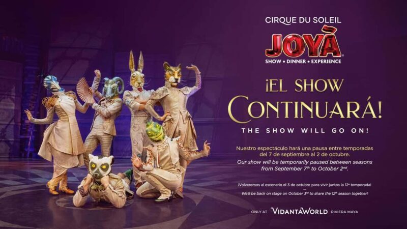 Cancún: Cirque du Soleil JOYÀ Ticket - Key Points