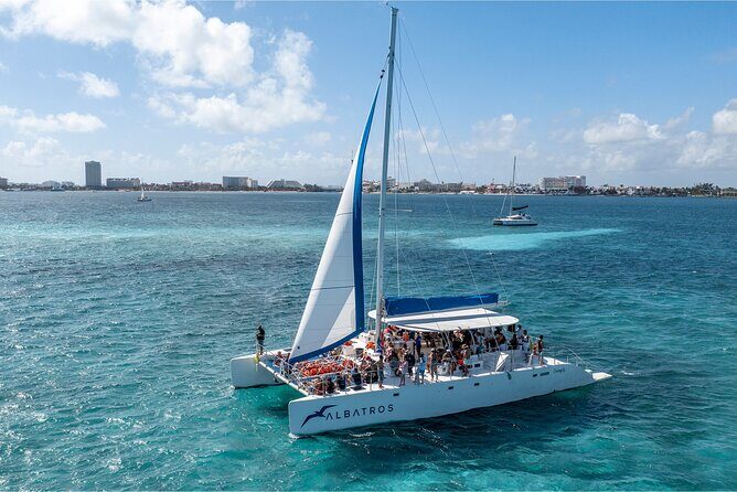 Cancun to Isla Mujeres Catamaran with Snorkel and Beach Club - Key Points