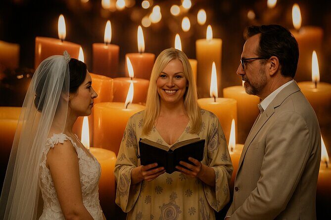 Candlelight Wedding Ceremony - A Romantic Candlelight Wedding in Las Vegas: A Practical Look