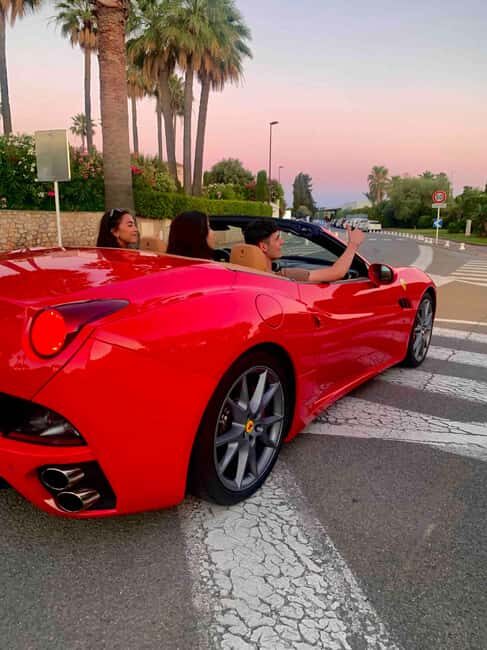 Cannes:private Ferrari Big Tour to Juan Les Pins and Antibes - Discovering the French Riviera in a Ferrari: What to Expect