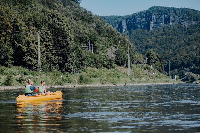 Canoeing on the Elbe river + Bike rental from Dín to Bad Schandau - An In-Depth Look at the Experience