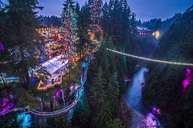 Capilano Canyon Lights Evening Tour Christmas Magic Awaits - Key Points