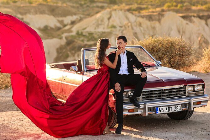 Cappadocia Private Photo Shoot with Flying Dress + Vintage Car - FAQs