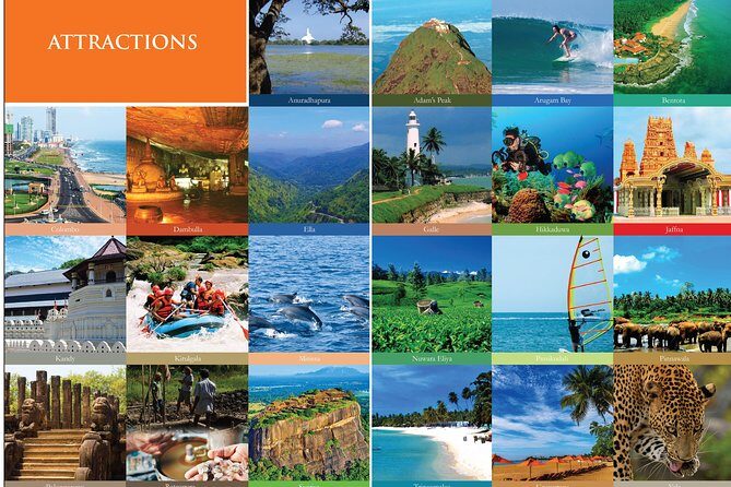 Car & Driver one week private tour in Sri Lanka 6 nights -7 days - Key Points