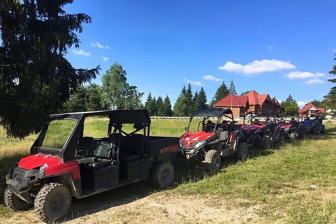 Carpathian mountains Snowmobile, ATV or Buggy tour in one day - The Sum Up