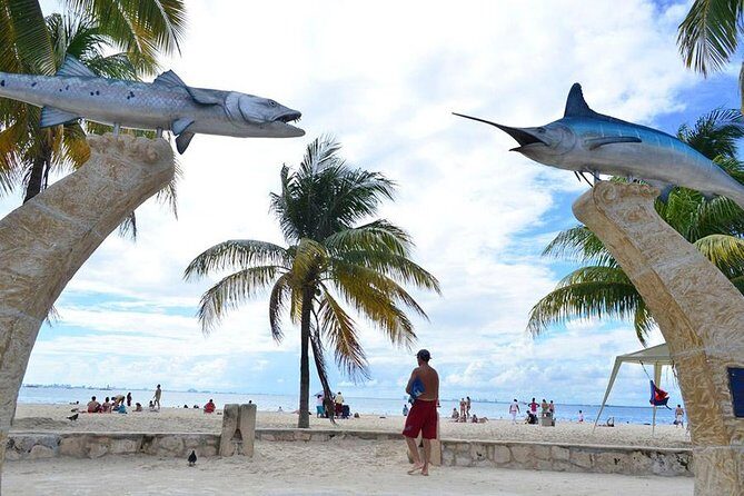 Catamaran Party on the Caribbean Sea to Isla Mujeres - The Isla Mujeres Stop