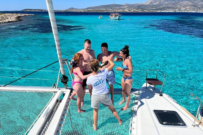 Catamaran Semi Cruise Paros Antiparos includes Food and Drinks - Itinerary Breakdown