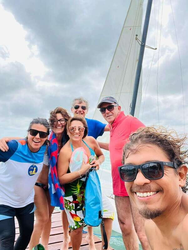Catamarán Through the Bacalar Lagoon and Make New Friends - A Scenic, Authentic Sailing Experience