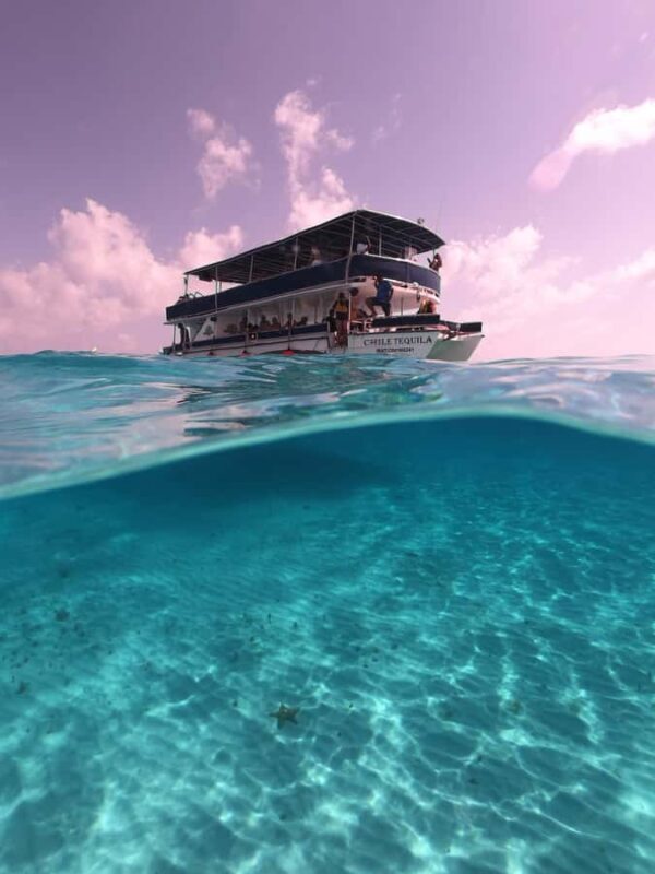 Catamaran with a slide in Cozumel El Cielo, Cielito, and Palancar Reef - FAQ
