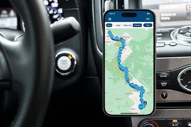 Catskills Scenic Byway Self-Guided Driving Audio Tour - Key Points