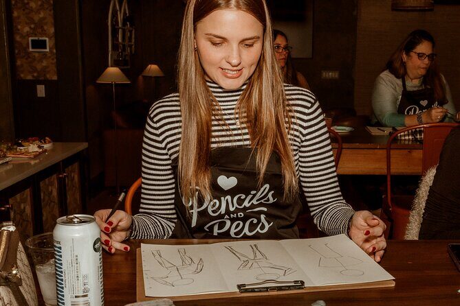 Charleston Champagne Figure Drawing Experience with Male Model - An Authentic Look at the Charleston Champagne Figure Drawing Experience