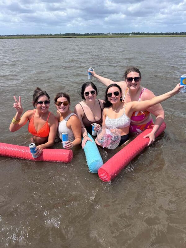 Charleston: Private Sandbar Charter with Captain - Anchoring at the Sandbar