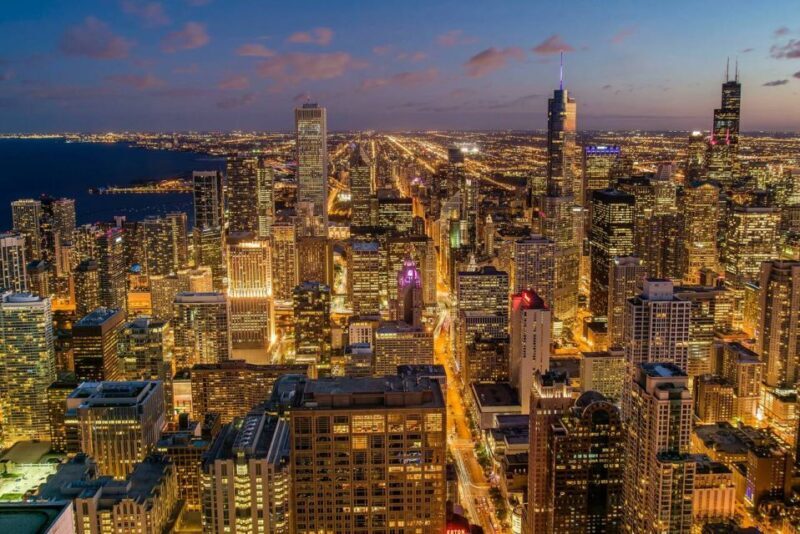 Chicago Night Driving Tour with Skydeck and River Cruise - Key Points