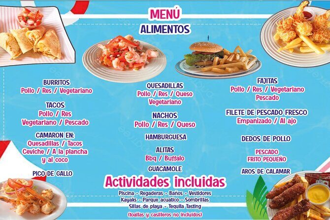 Chulas All Inclusive Beach Pass with Transport - Transportation and Duration