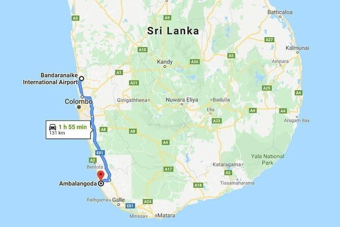Colombo (CMB) Airport to Ambalangoda City Private Transfer - First Impressions: What You Can Expect