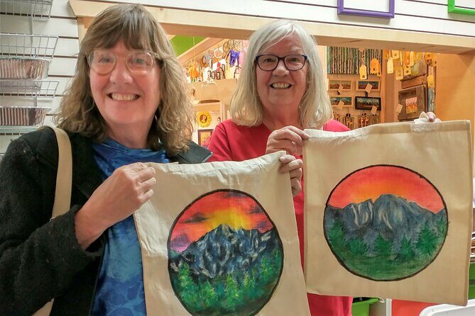 Colorado Inspired Inktense Painted Stocking or Tote Bag Class - The Value of the Experience