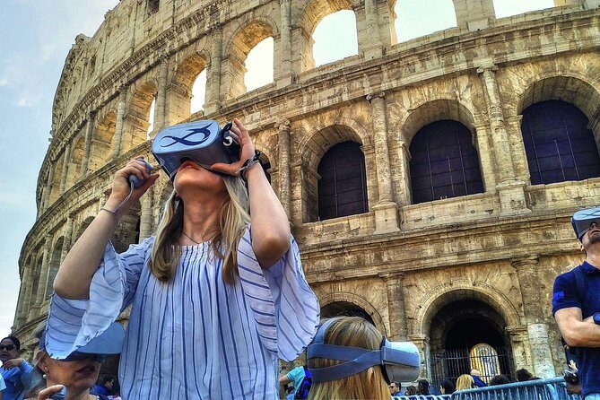 Colosseum Virtual Reality Experience Outside with audioguide - What to Expect from the VR Colosseum Experience