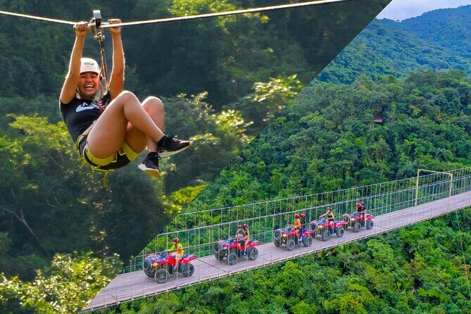 Combo ATV Jorullo Bridge + zip lines + mule ride - Key Points
