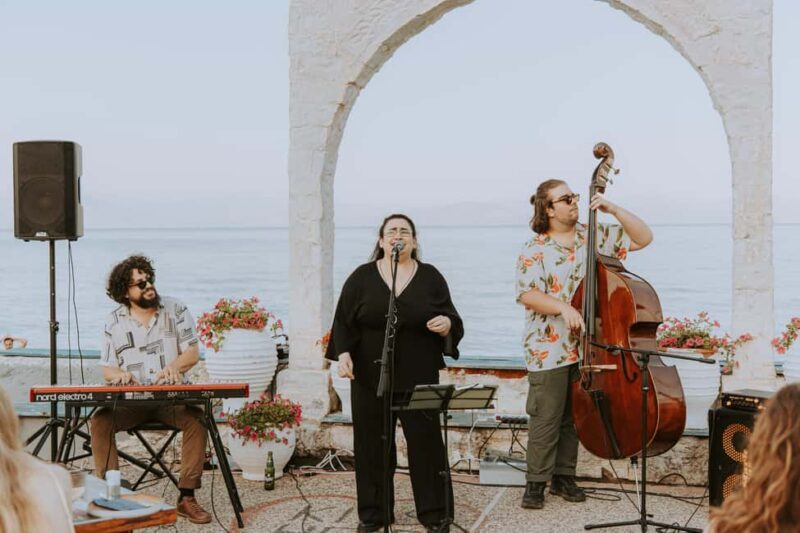 Corfu: Live Jazz Music and Local Stories at the Marina - Key Points