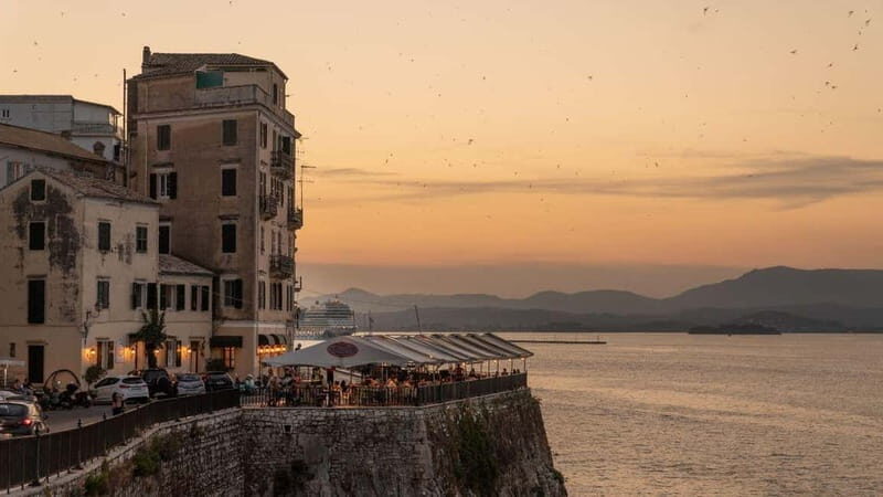 Corfu: Private Paleokastritsa, Kanoni and Town Van Tour - Iconic Vlacherna Monastery & Mouse Island