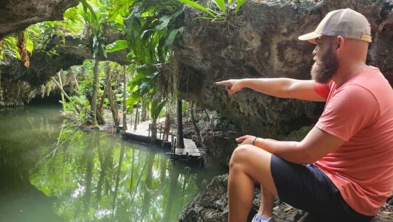 cozumel: atv off road adventure to Jade Cavern and beach - Key Points