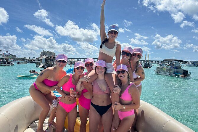 Crab Island Party!! Lily Pad, Paddleboard, Speaker & Cooler - Key Points